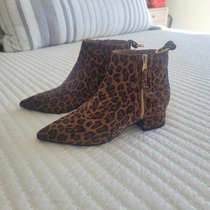 Shoe the Bear Leopard Booties NEW